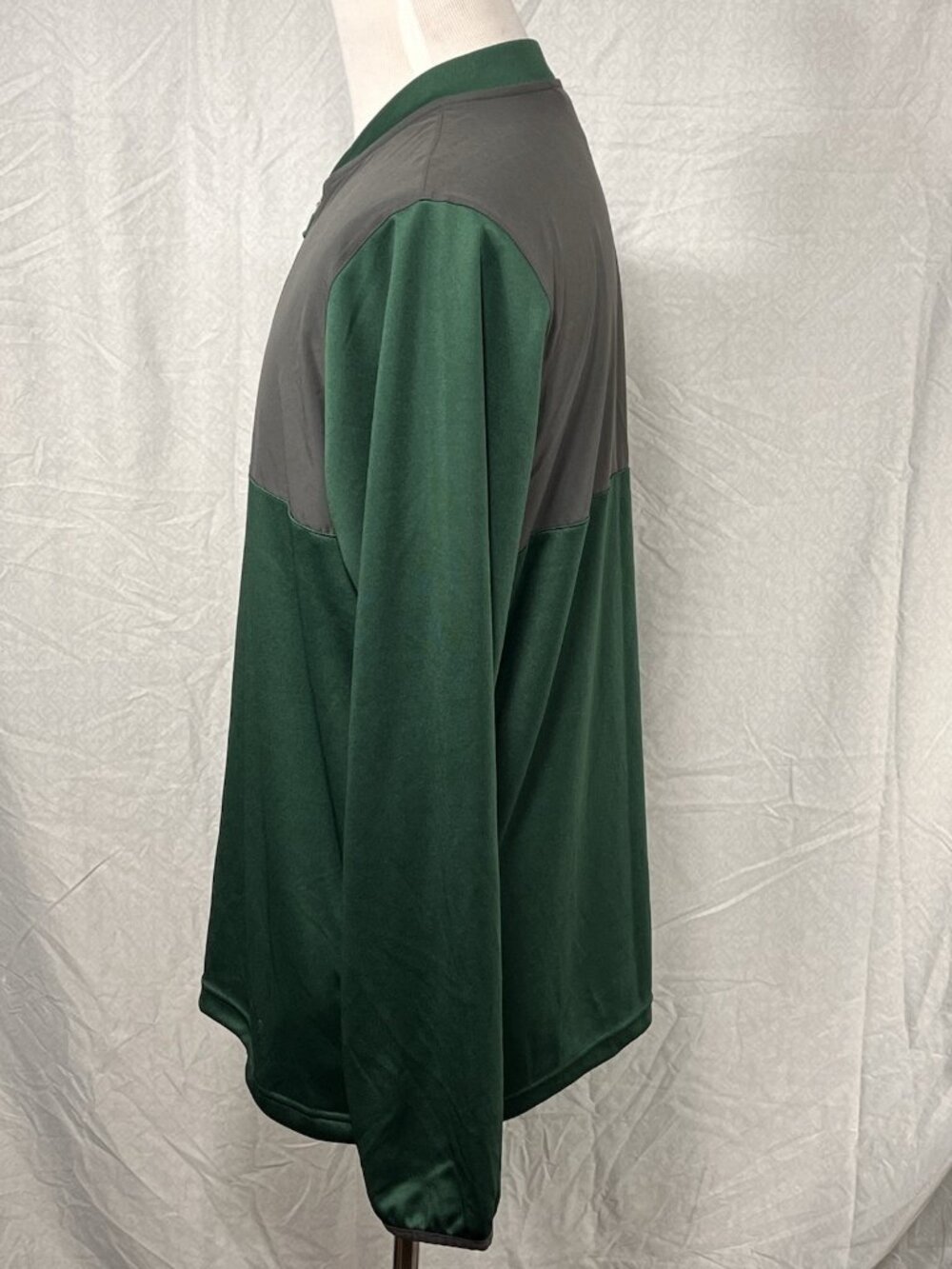 Holloway Quarter Zip Pullover Green Gray Long Sleeve Performance Men’s Large - Picture 5 of 11